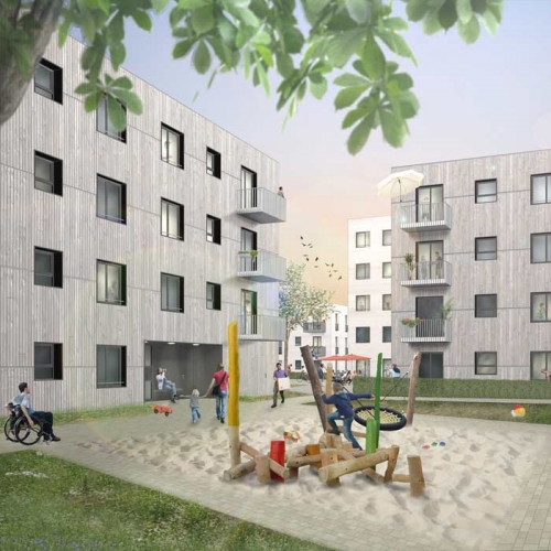 WOHNBEBAUUNG STRASSE-AM-FLUGPLATZ, JOHANNIS-GÄRTEN WOHNBEBAUUNG STRASSE-AM-FLUGPLATZ, JOHANNIS-GÄRTEN